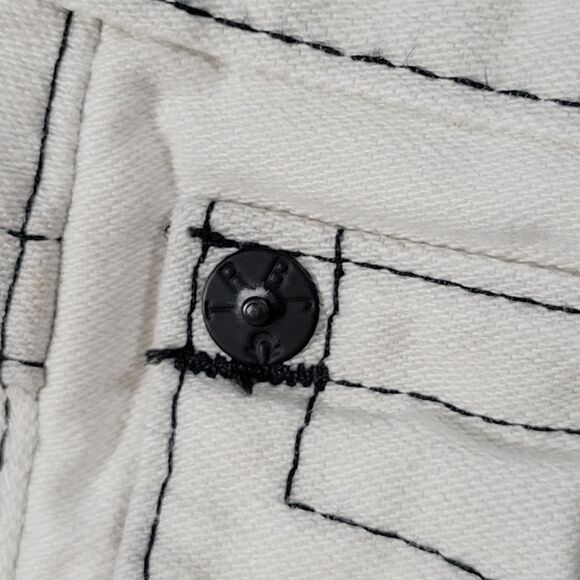 True Religion Slim Classic Button Fly Jeans Color Gravel Style M05E08UK Mens 30 - Picture 7 of 16